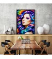 Puzzle da 1000 Pezzi - Rainbow Flower Portrait