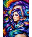 Puzzle da 1000 Pezzi - Rainbow Flower Portrait