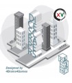 Dicescrapers - Gioco da Tavolo per 2 Giocatori, Costruisci Palazzi di Dadi, Strategia e Divertimento, 10+ Anni, 15 Minuti