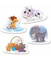 4 Puzzle in 1 - My First Puzzles: Amici Animali della Disney