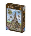 Puzzle da 1000 Pezzi - Cartoon: Eiffel Tower