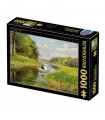 Puzzle da 1000 Pezzi - Hans Andersen Brendekilde: Spring. A Young Couple in a Rowing Boat on Odense