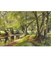 Puzzle da 1000 Pezzi - Peder Mørk Mønsted: A Summer Day in the Forest with Deer in the Background