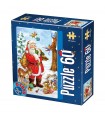Puzzle da 60 Pezzi - Santa Claus and the Little Animals