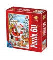 Puzzle da 60 Pezzi - Santa Claus with Toys and Animals