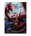 Puzzle da 1000 Pezzi - Premium Plus - Fantasy Collection by Anne Stokes: Scarlet Mage