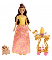 DISNEY PRINCESS LALKA BELLA ZESTAW PODWIECZOREK