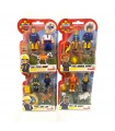 Set due personaggi articolati cm.7,5 con accessori e cucciolo - 4 asst