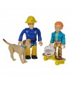 Set due personaggi articolati cm.7,5 con accessori e cucciolo - 4 asst