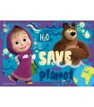2 Puzzle da 24 Pezzi - Masha e Orso