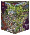 Puzzle 1000 pz Triangolare - Party Cats, Tanck