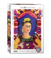 Puzzle da 1000 Pezzi - Kahlo, Frida: Kahlo Self Portrait with Birds