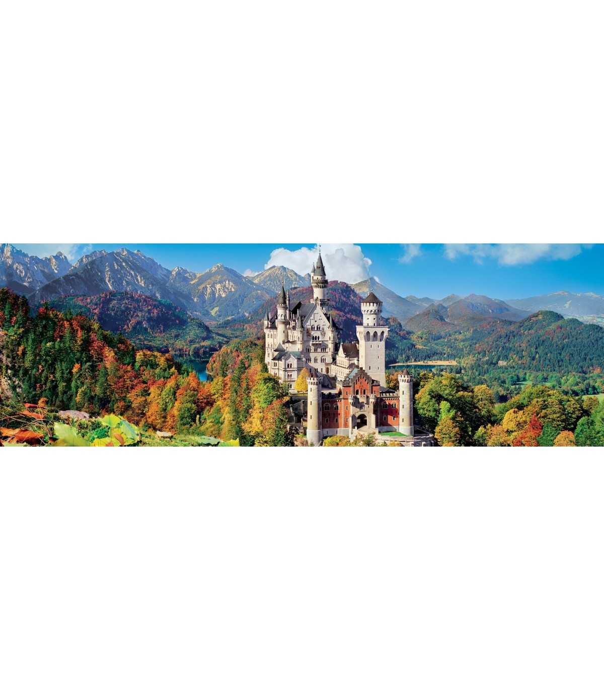Puzzle 1000 Pezzi – Castello Di Neuschwanstein, Panorama Classico, Sfida Dettagliata Per Adulti - 3