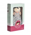 Tammy Lu - Capelli Neri e Vestito Bianco e Arancio a Fiori Blu (35 cm)