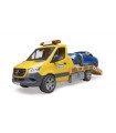MB Sprinter trasporto BRUDER Roadster con luci e suono