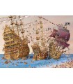 Puzzle 1000 pz Triangolare - Corsari, Ruyer