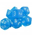 Set Dadi Frosted Caribbean Blue Bianco