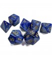Set Dadi Scarab Royal Blu Oro