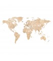 Mappa del Mondo in Legno - Untouched World - Medium