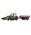  Trattore Fendt Vario 211 con benna e rimorchio