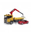 Scania Super 560R Trasporto BRUDER Roadster con Luci e Suoni