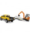  RAM 2500 Power Wagon con Rimorchio e Mini Scavatore
