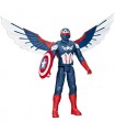 Marvel - Personaggio Titan Hero Deluxe: Captain America Sam Wilson