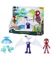 Spidey - Dino Webs: Eroe con Moto e Dinosauro AST