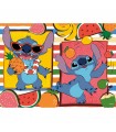 4 Puzzle da 48 Pezzi Double Face - Stitch