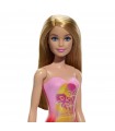 Barbie Beach Costume Rosa Capelli Biondi