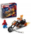 Super Heroes - Spider-Man vs. Ghost Rider in motocicletta