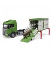  Scania Super 560R camion trasporto bestiame con un bovino