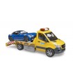 MB Sprinter trasporto BRUDER Roadster con luci e suono