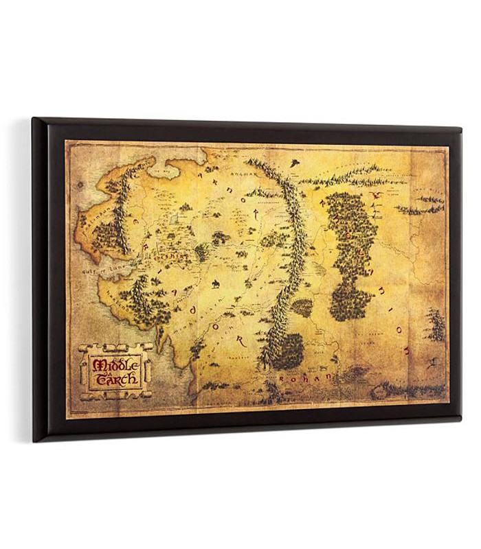 Il Signore degli Anelli Mappa della Terra di Mezzo, Gadget, Noble  Collection
