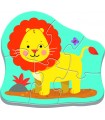 4 Puzzle in 1 Sagomato - Baby Classic: Animali al Safari