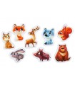 Puzzlika - 8 Puzzle in 1: Animali di Montagna