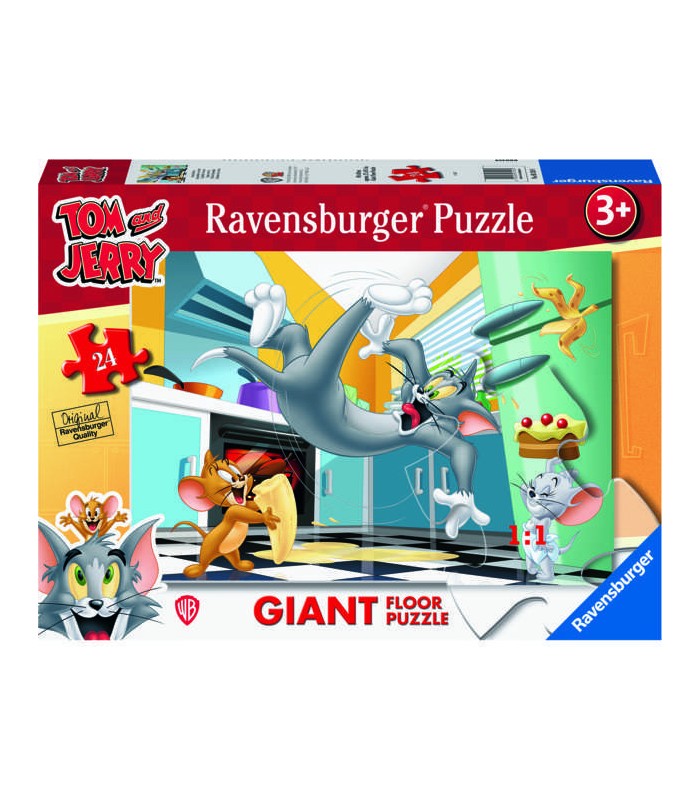 Puzzle da 24 Pezzi Gigante da Pavimento Tom Jerry | Puzzle fino a 99 ...