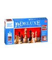 Scacchi dama backgammon deluxe in legno pieghevole