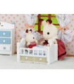 Bebè Coniglio Cioccolato e Lettino 