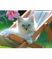 Puzzle da 200 Pezzi XXL - Micio Bianco