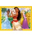 4 Puzzle in 1 Principesse Disney