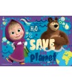 2 Puzzle da 24 Pezzi - Masha e Orso