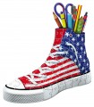 Puzzle da 108 Pezzi 3D - Sneaker Flag Portapenne