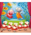 3 Puzzle da 49 Pezzi - Animali in Scena