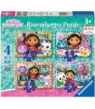 4 Puzzle in 1 - Gabby's Dollhouse