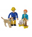 Set due personaggi articolati cm.7,5 con accessori e cucciolo - 4 asst