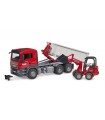  MAN TGS Camion Container Ribaltabile con Schaeffer