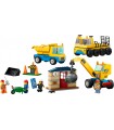 City - Camion da Cantiere e Gru con Palla da Demolizione