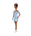 Barbie Fashionistas Capelli Raccolti e Abito Jeans Sbiancato
