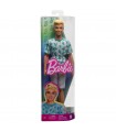 Ken Fashionistas - Capelli Biondi e T-Shirt Verde Fantasia